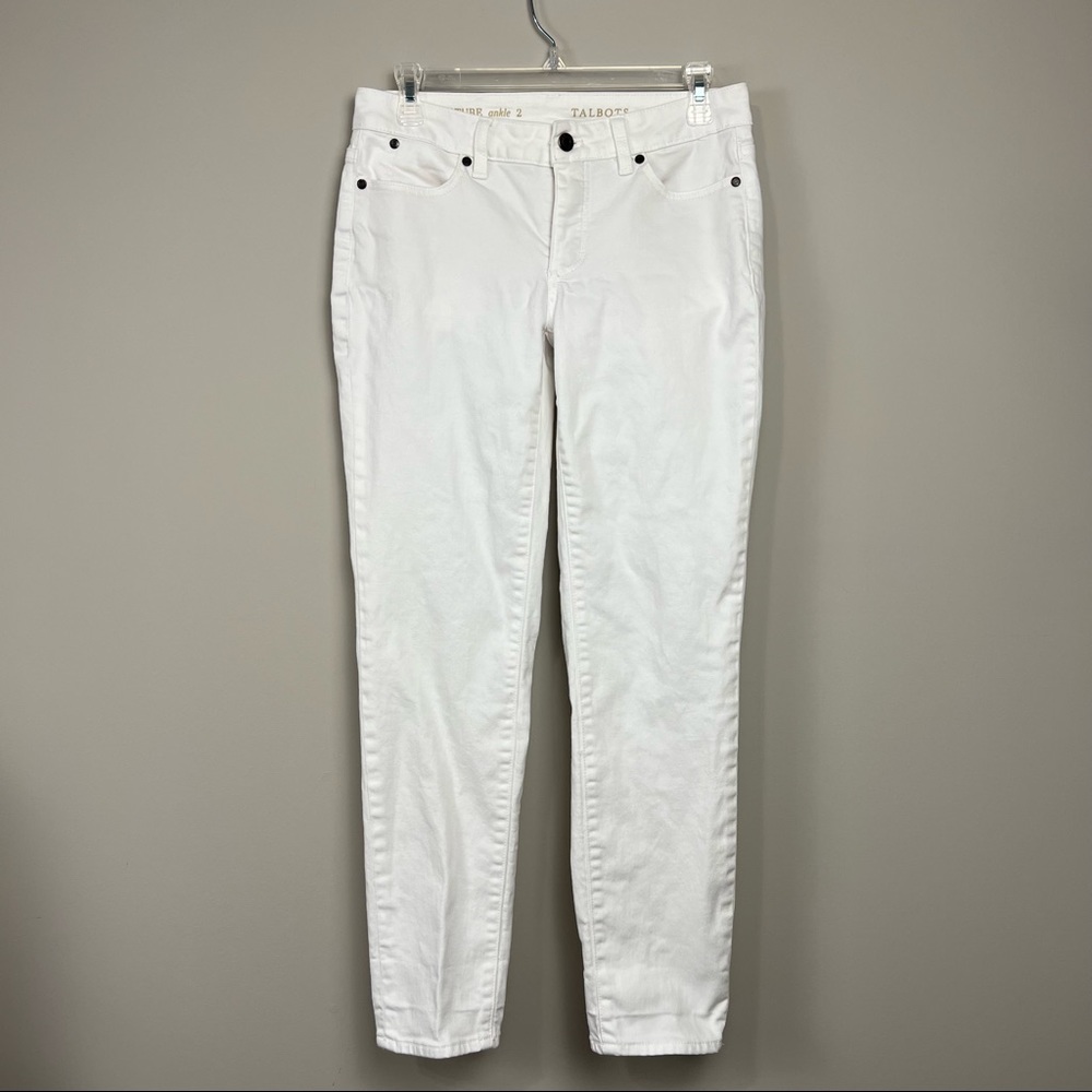 Talbots Signature Ankle Pant - Size 2 - White